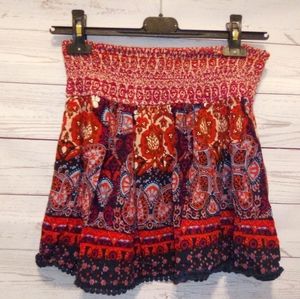 Hollister Bohemian Print Skirt Size M